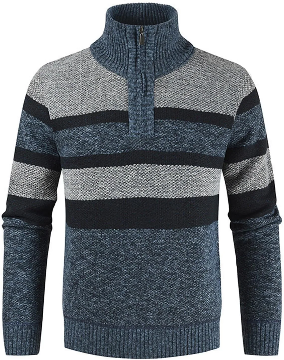 

Мужской свитер с косой вязкой, длинный рукав, для зимы и осени