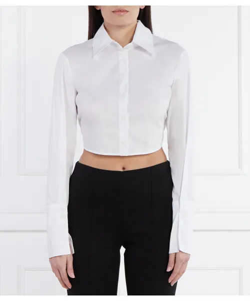

Рубашка Cropped fit Patrizia Pepe, белый