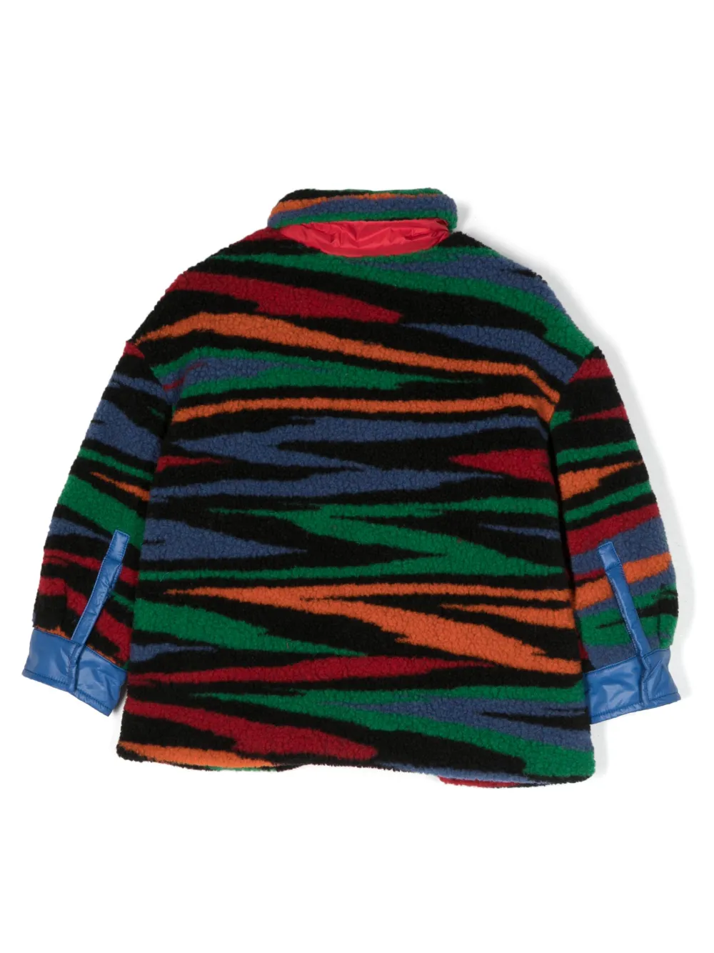 Пальто на молнии с абстрактным принтом Missoni Kids, черный — фото 2