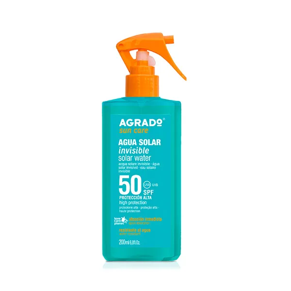 

Солнечная вода Spf 50 Solar Water Agrado, 200 ml