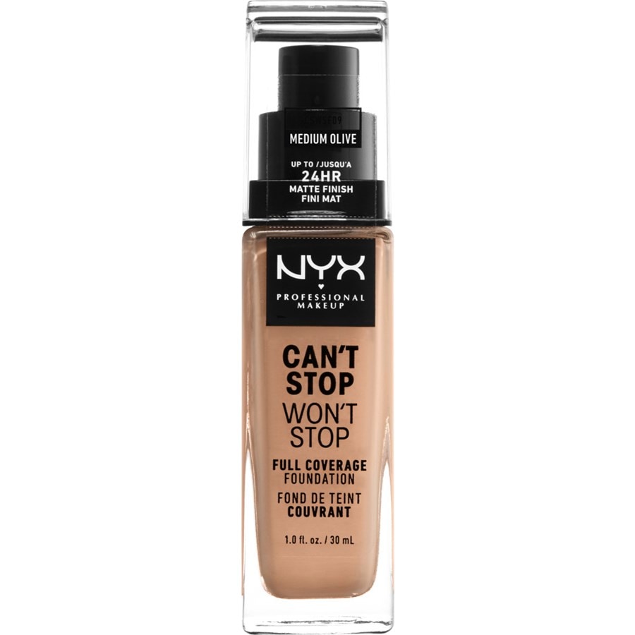 

Тональная основа NYX Professional Makeup Can't Stop Won't Stop Foundation, Nr. 13 Medium Olive / 30 ml