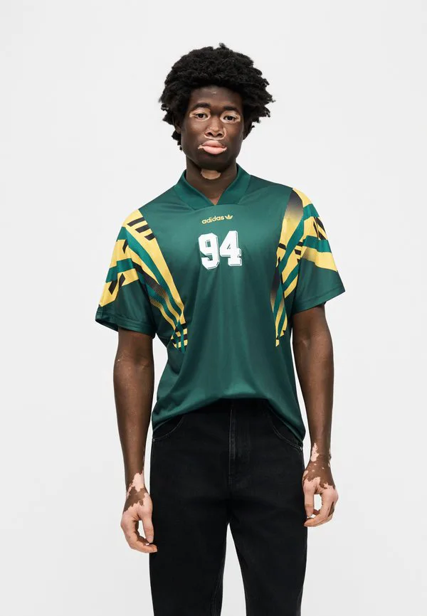 Футболка с принтом сантьяго Adidas Originals, Collegiate Green — фото 4