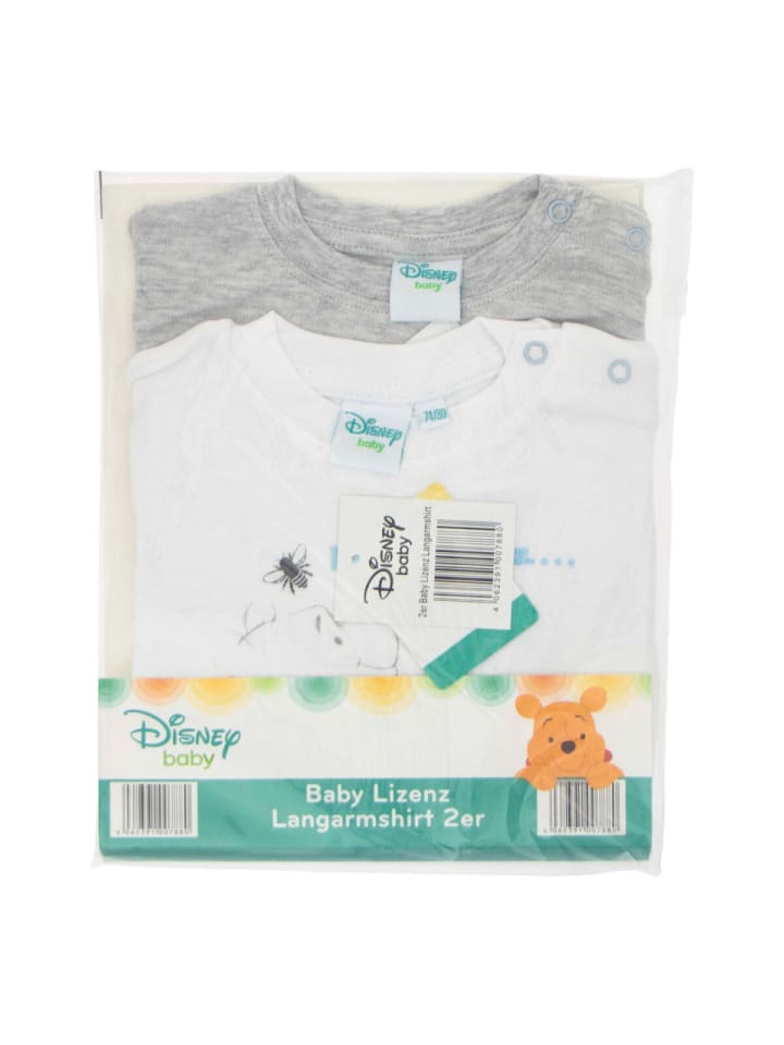 Пуловер с капюшоном Disney Babyshirts Grau 2er-Pack Langarm hautfreundlich 100% Baumwolle, серый — фото 4