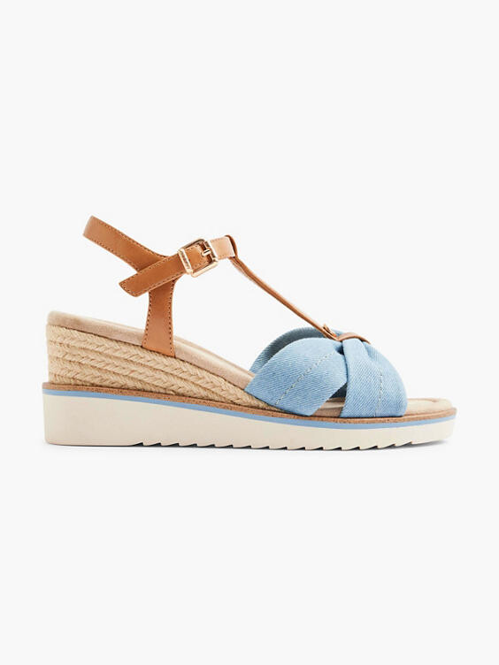 

Босоножки на танкетке Esprit, синий