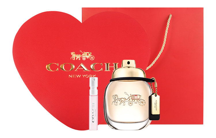 Женские духи New York в форме сердца, ароматический попурри Eau De Parfum EDP, объем 30мл/50мл/90мл+2мл COACH, New York Lady's Thick 30ml + New York Lady's светло- 2ml