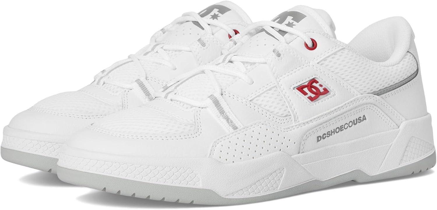 

Мужские кеды для скейтборда DC Shoes Construct, белый/красный/серый