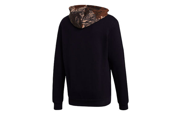 Толстовка originals camo block hdy camouflage logo printing pullover black Adidas, черный — фото 2