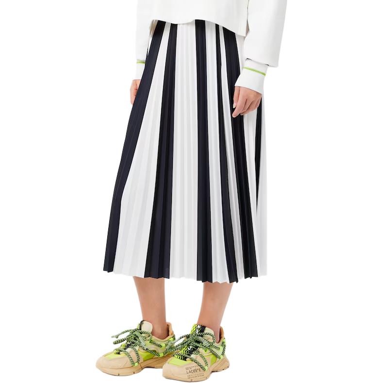 Юбка LACOSTE Women's Blue White, длинная, сине-белая — фото 3