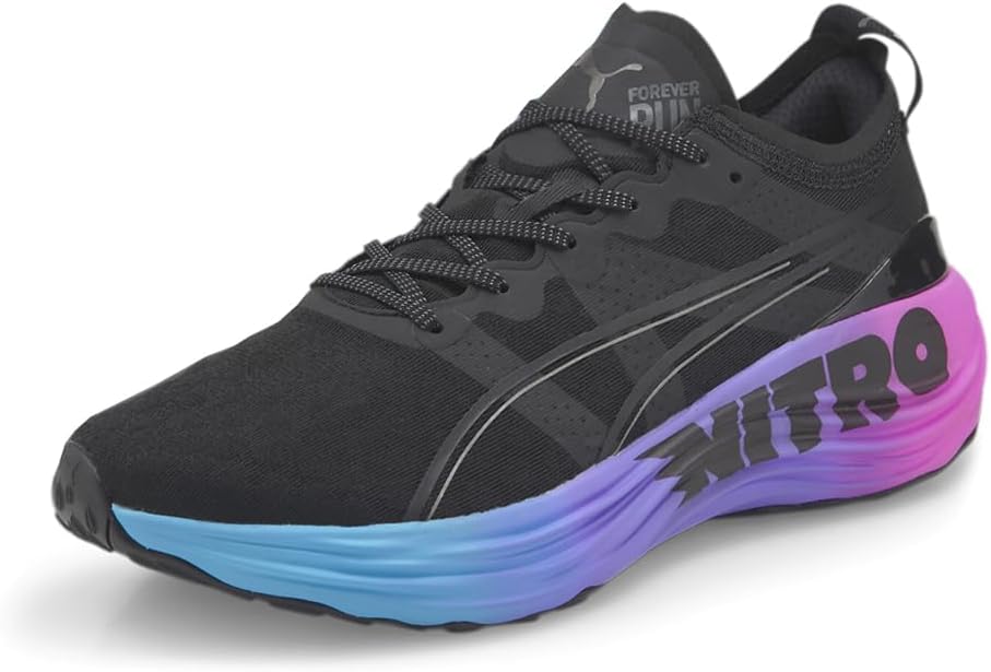 Мужские кроссовки PUMA Foreverrun Nitro Futrograde для бега - черные — фото 2
