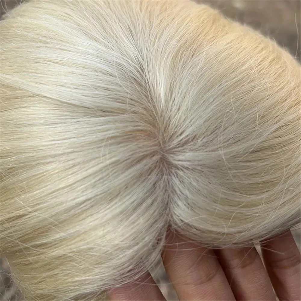 Накладка для волос Remy Real Hair Topper Blonde Qrstuvxzy — фото 4