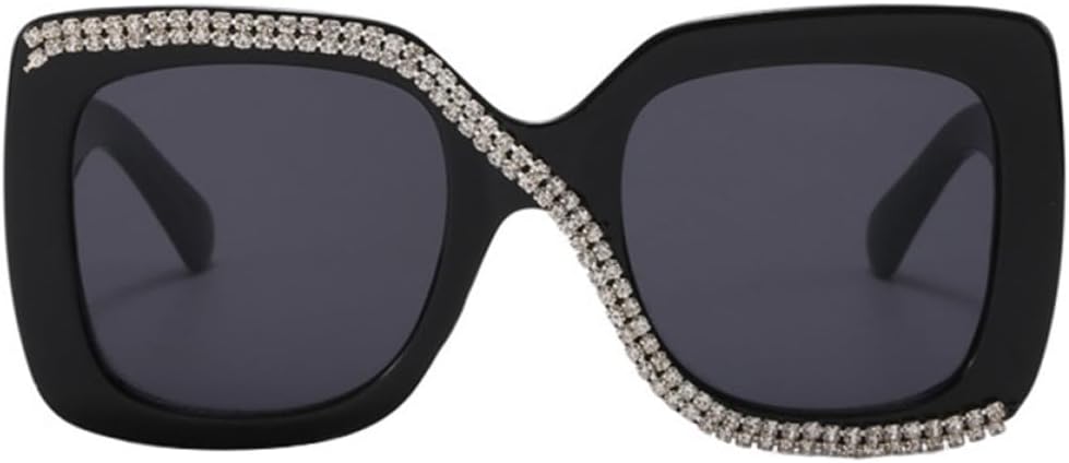 

Женские квадратные винтажные солнцезащитные очки в стиле ретро, ​​увеличенная черная оправа, защита от УФ-излучения, для круглого лица, подходят для подростков и взрослых Healvian, Black -Product Info:Retro sunglasses -Size:15