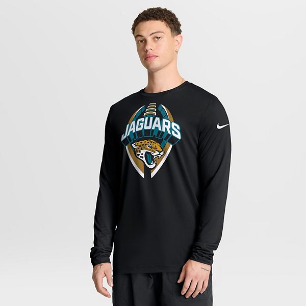 

Мужская черная футболка с длинным рукавом Jacksonville Jaguars Primetime Legend Icon Performance Nike