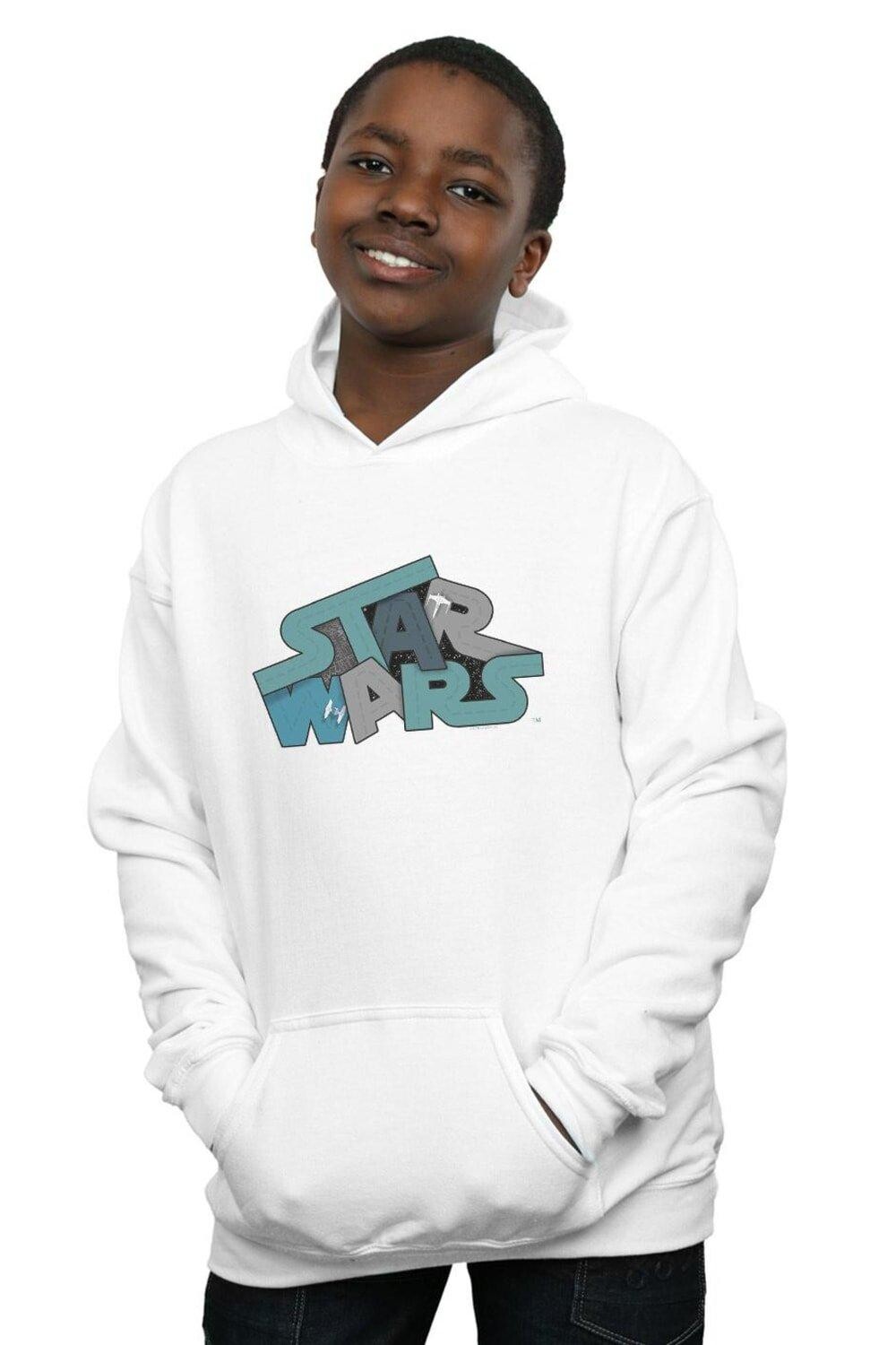 

Толстовка с логотипом Death Star Jumble Star Wars, белый