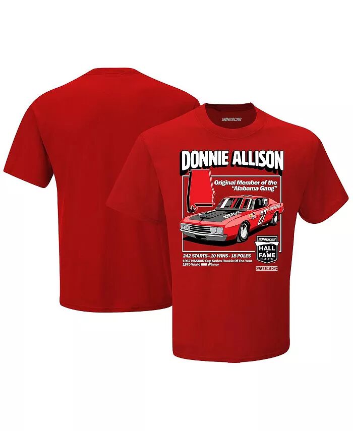 

Мужская красная футболка Donnie Allison NASCAR Hall of Fame Checkered Flag Sports