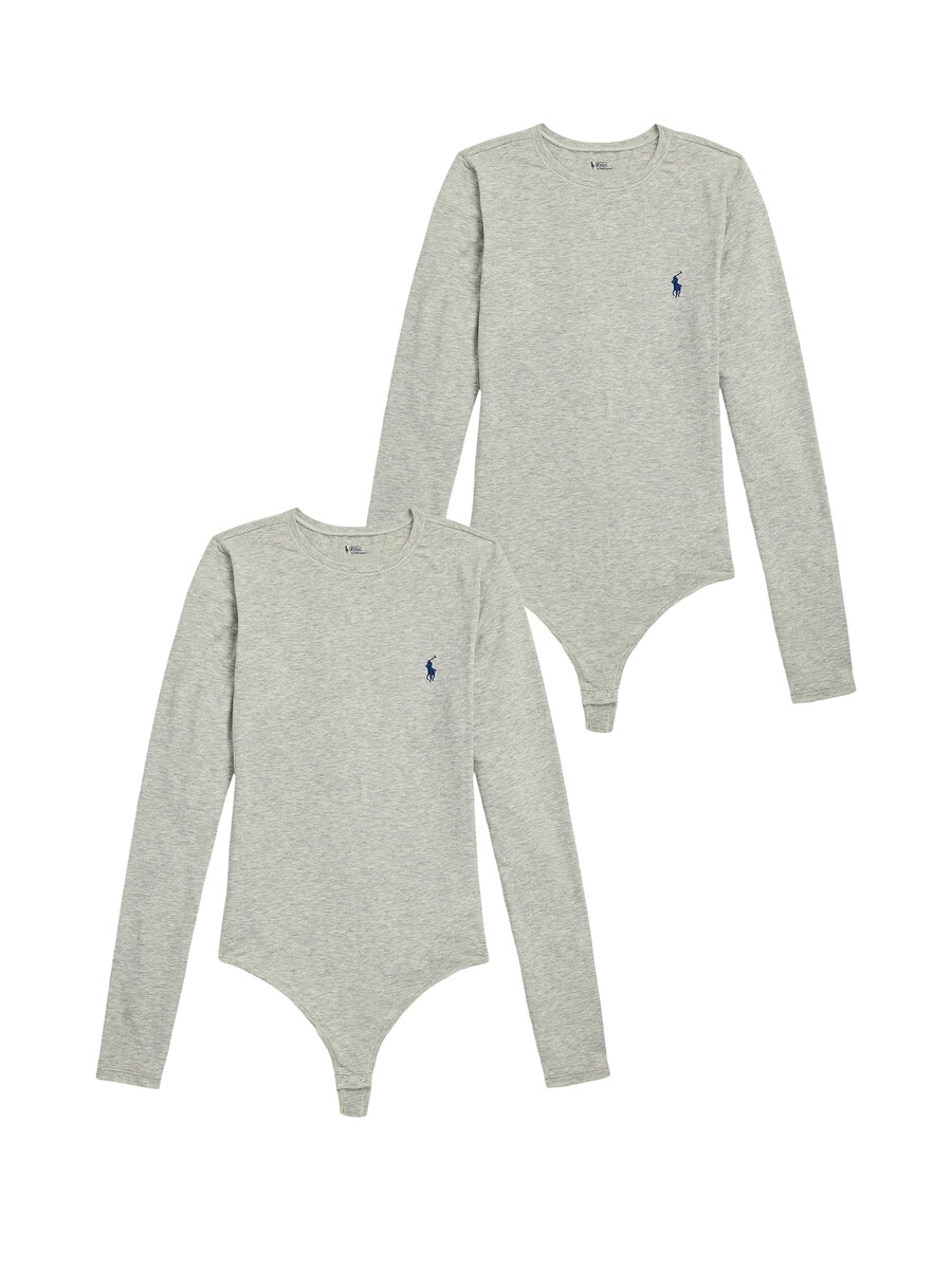 

Боди Polo Ralph Lauren Club Cotton, пятнистый серый