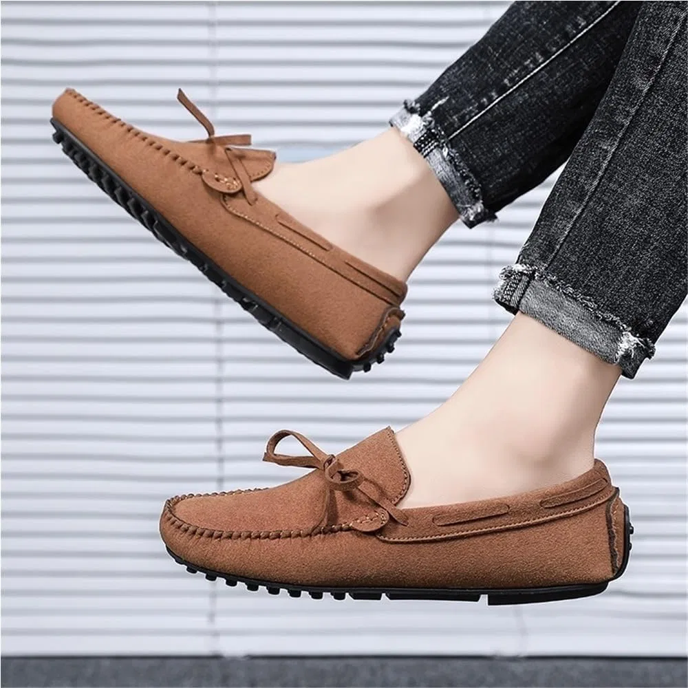 Лоферы замшевые Men's Fashion Loafers, коричневый DHFIRUFSHLO — фото 4