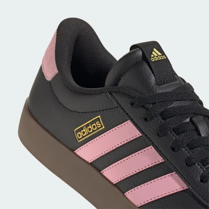 Кроссовки adidas VL Court 3.0, Black/True Pink/Gold Metallic — фото 3
