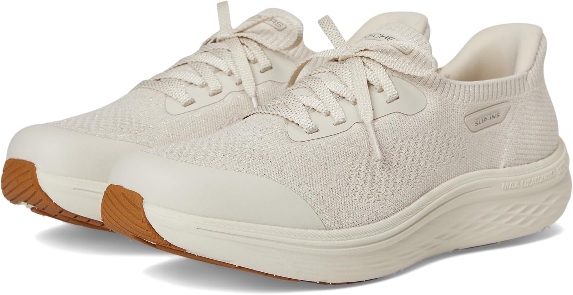Кроссовки SKECHERS On-the-go Hands Free Slip-ins Max Cushioning Lite Aura - Quinn, Natural