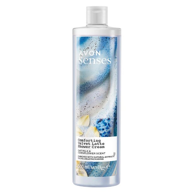 

Avon, Гель для душа Senses Velvet Latte Овсяное молоко и василек, 500 мл