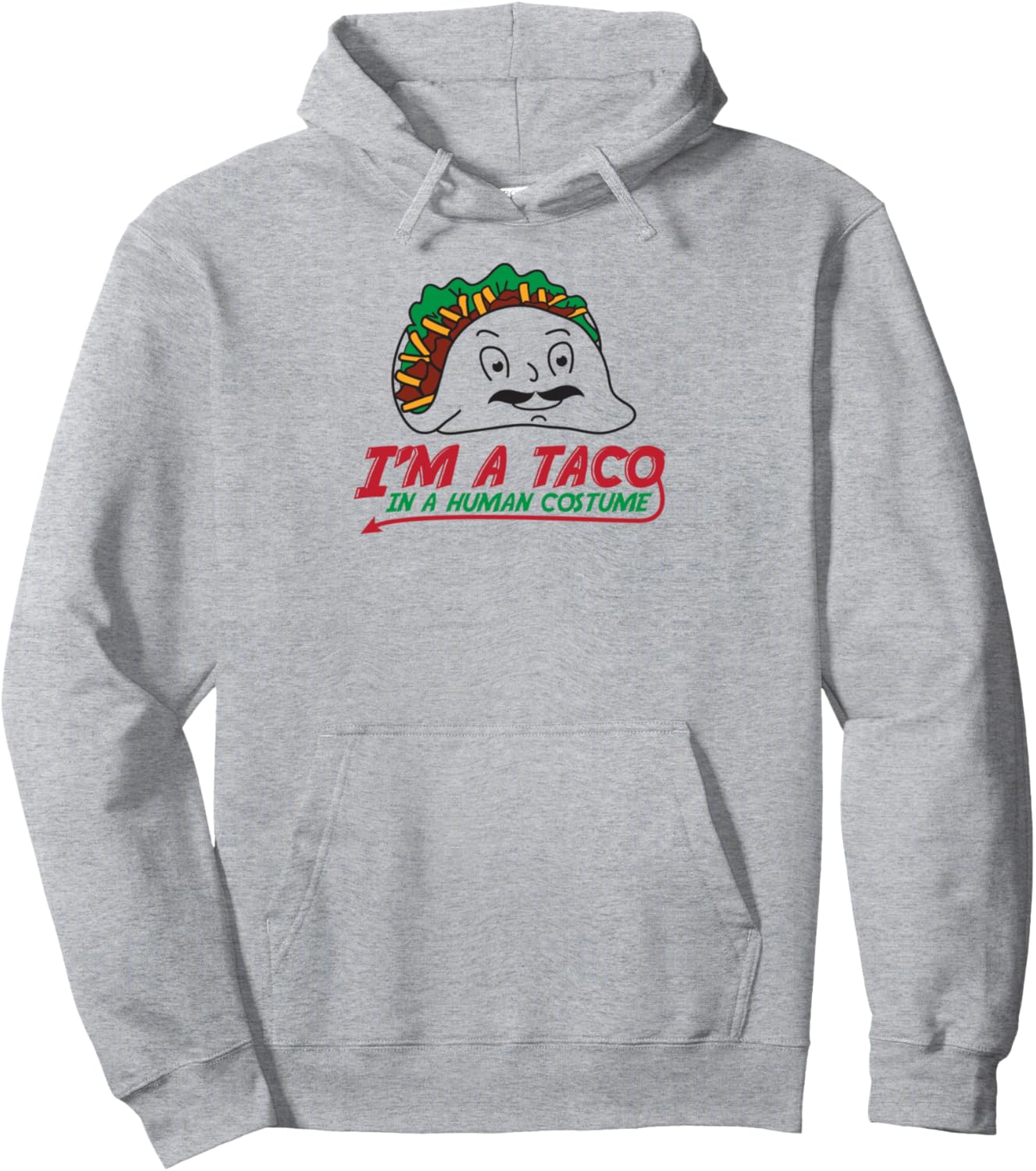 

Толстовка с капюшоном Taco In Human Costume Mexican Textex Fajita Burrito, серая (серый меланж), размер S Funny Mexican Design Tex With Taco Man Costume