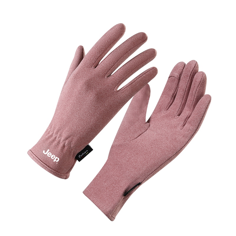 

Теплые перчатки из полиэстера Unisex Jeep, taro фиолетовый[women's]