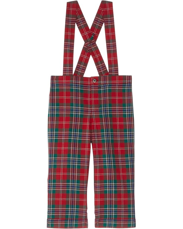 

Брюки Janie and Jack Baby Plaid Suspender Pant, красный