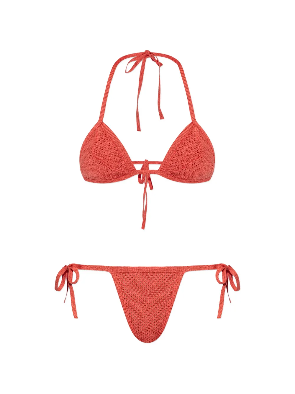 

Вязаный бикини из двух предметов с завязками на шее Dsquared2, оранжевый