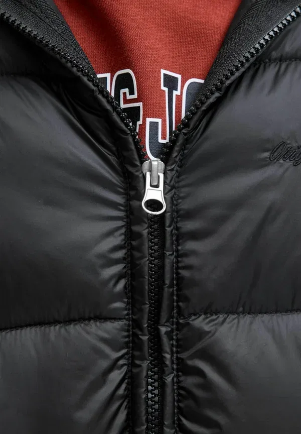 Куртка зимняя Jack & Jones Junior, черный — фото 4
