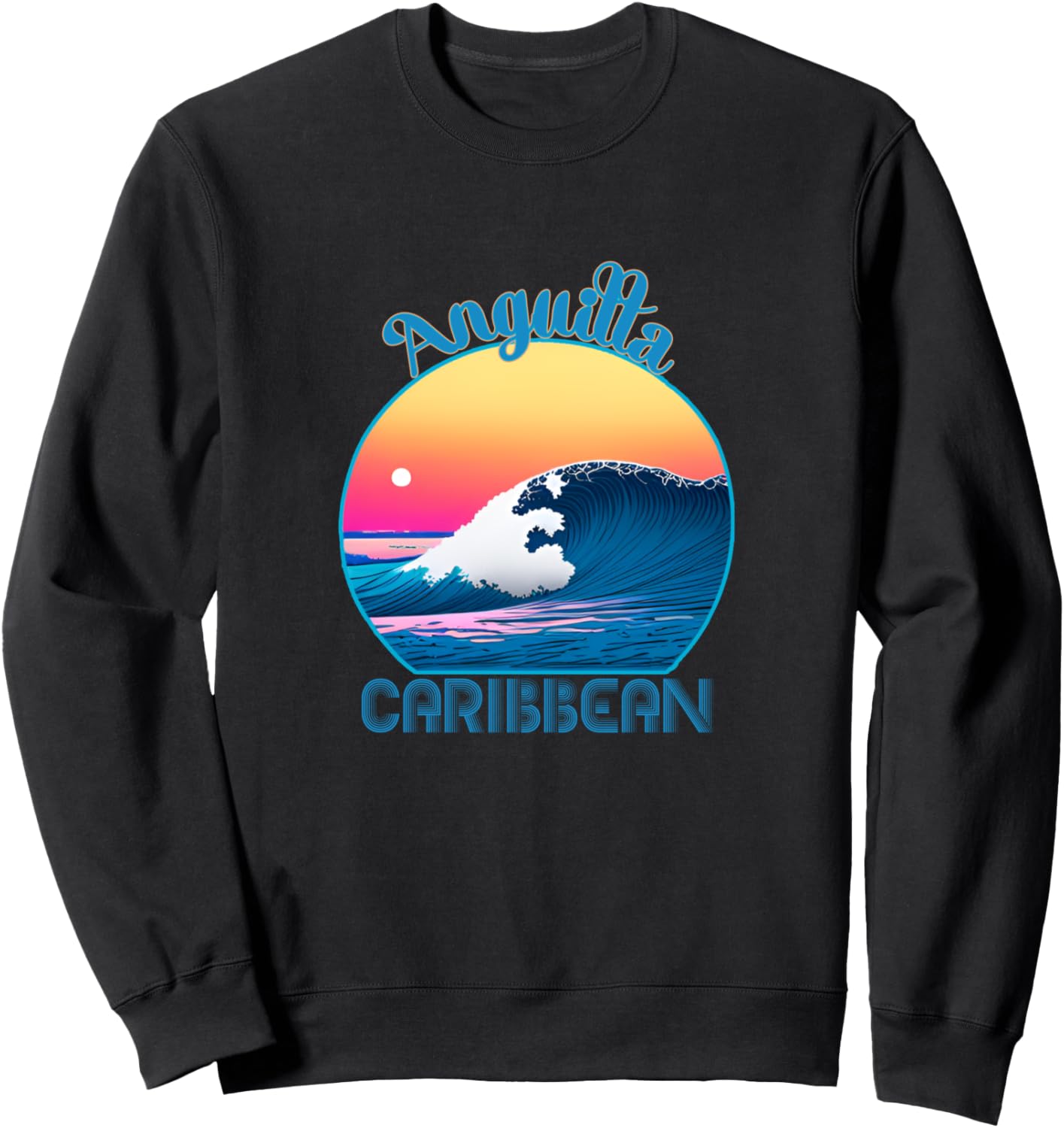

Толстовка Ангильи в стиле ретро, толстовка с символикой Ангильи Anguilla Vacation Outfits, Clothing & Beachwear, черный
