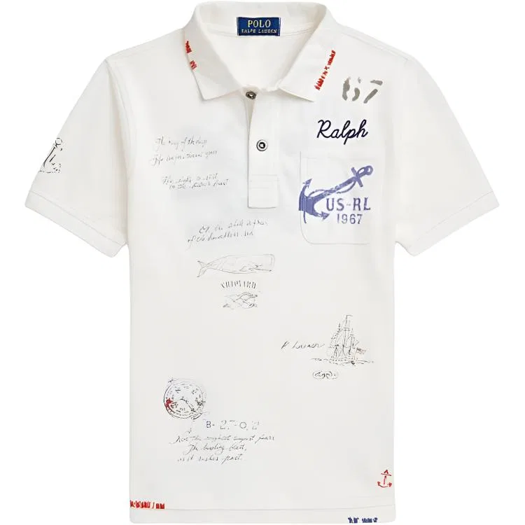 Поло Polo Ralph Lauren детское белое