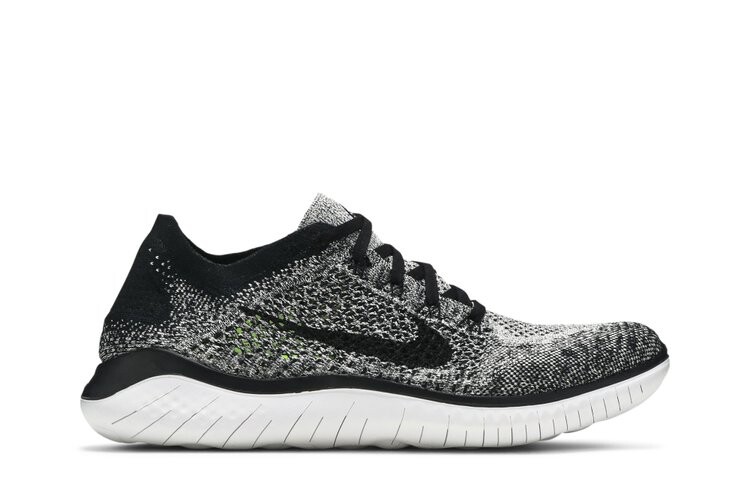 

Кроссовки Nike Free RN Flyknit 2018 'White Black', белый