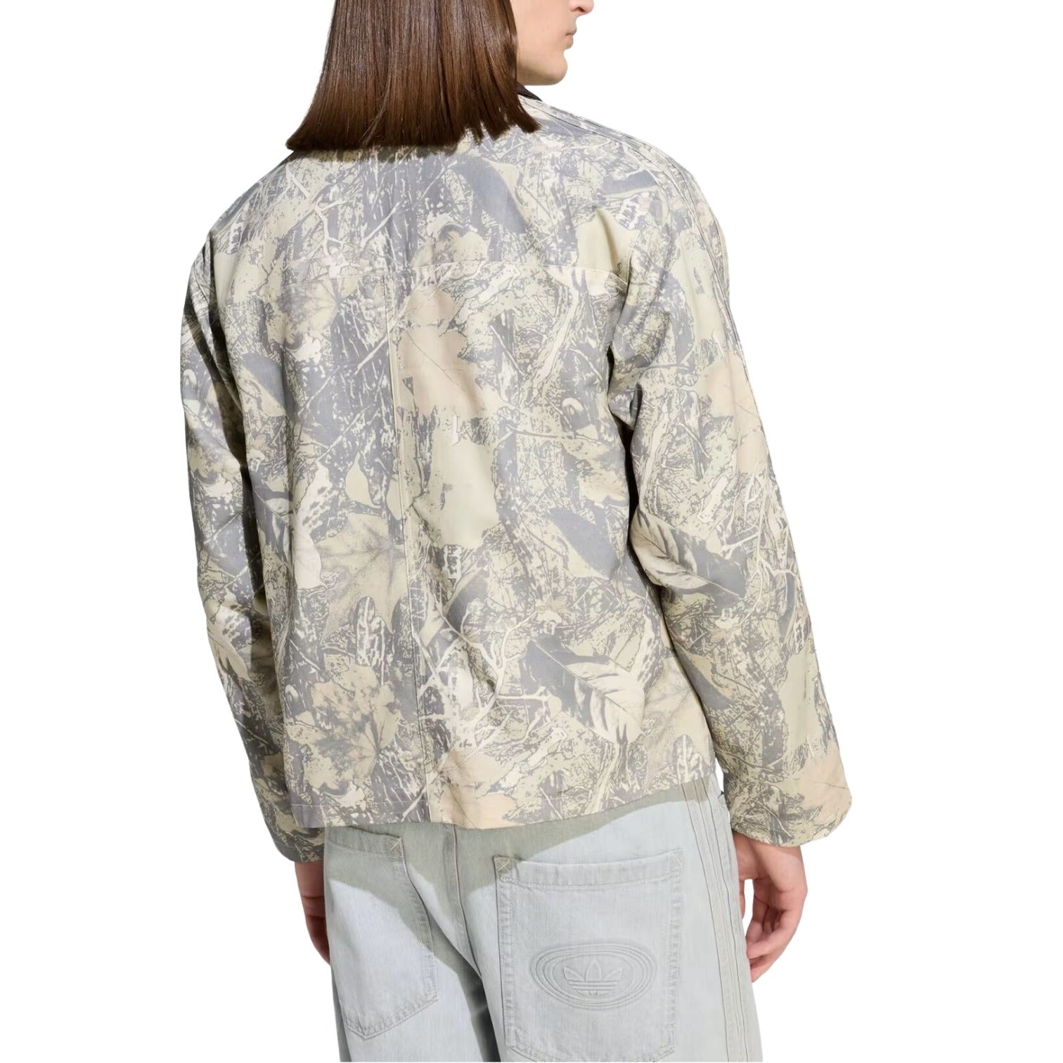 Рабочая куртка Adidas Workwear Canvas Jacket 'Putty Grey Grey Three Wonder Beige' — фото 3
