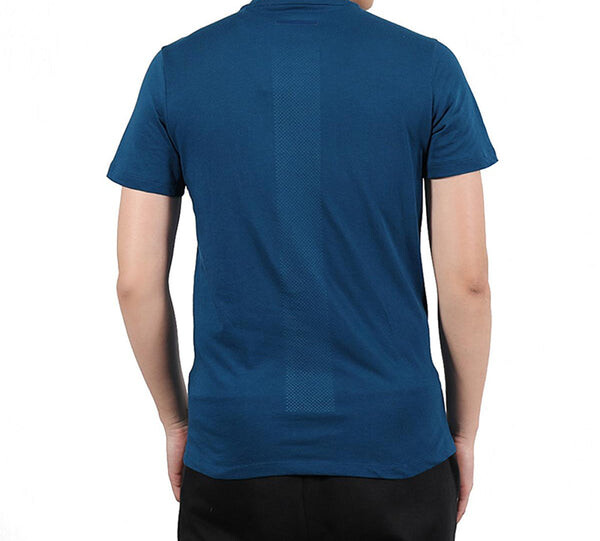 Футболка run it tee soft sports круглый вырез короткий рукав Adidas, синий — фото 3