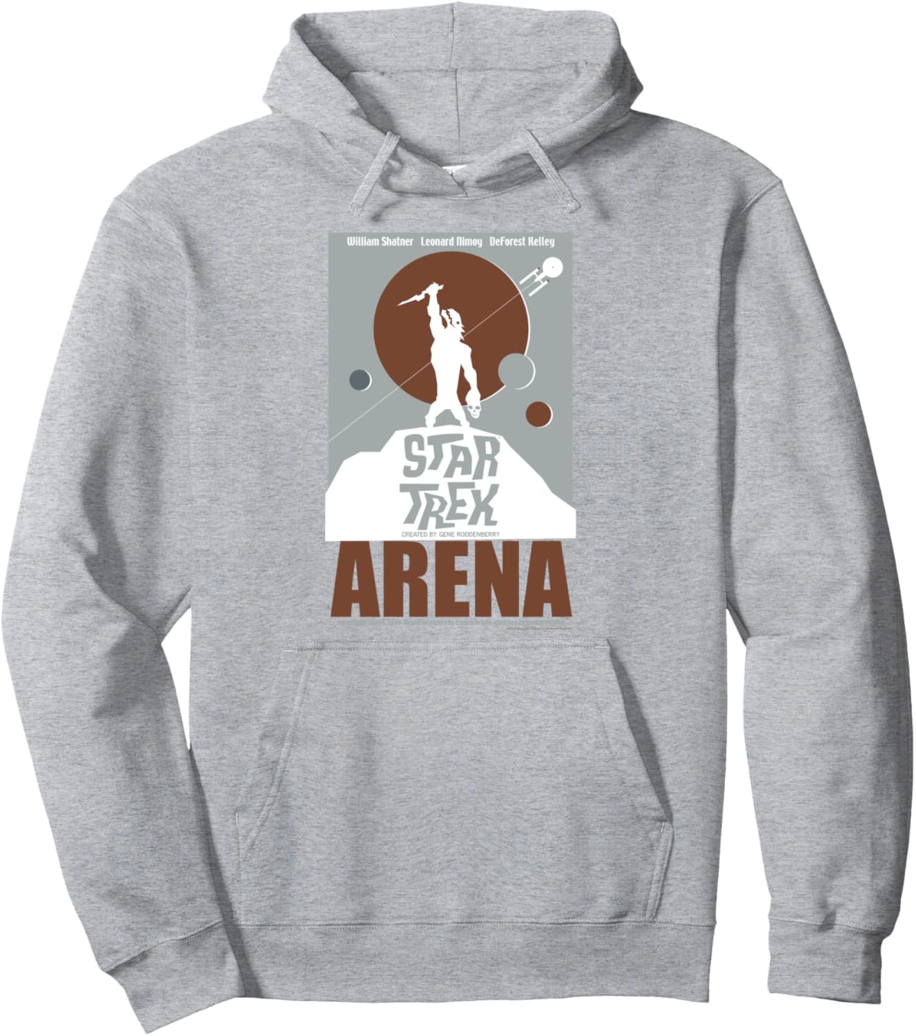 

Худи с ретро-постером оригинального сериала «Звездный путь: Арена» Star Trek, серый