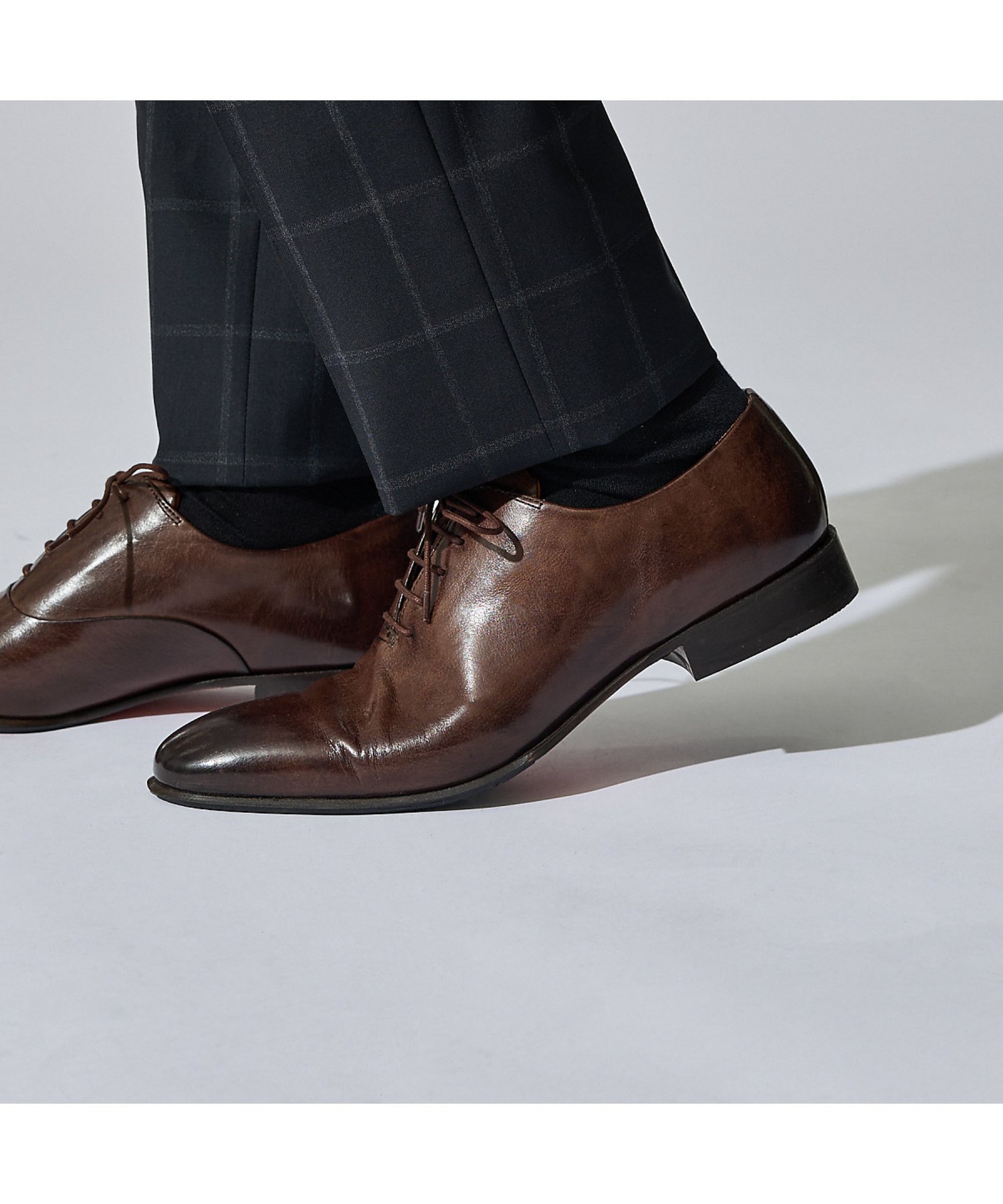 Туфли с полуквадратным носком и цельным верхом AlfredoBANNISTER, Dark Brown