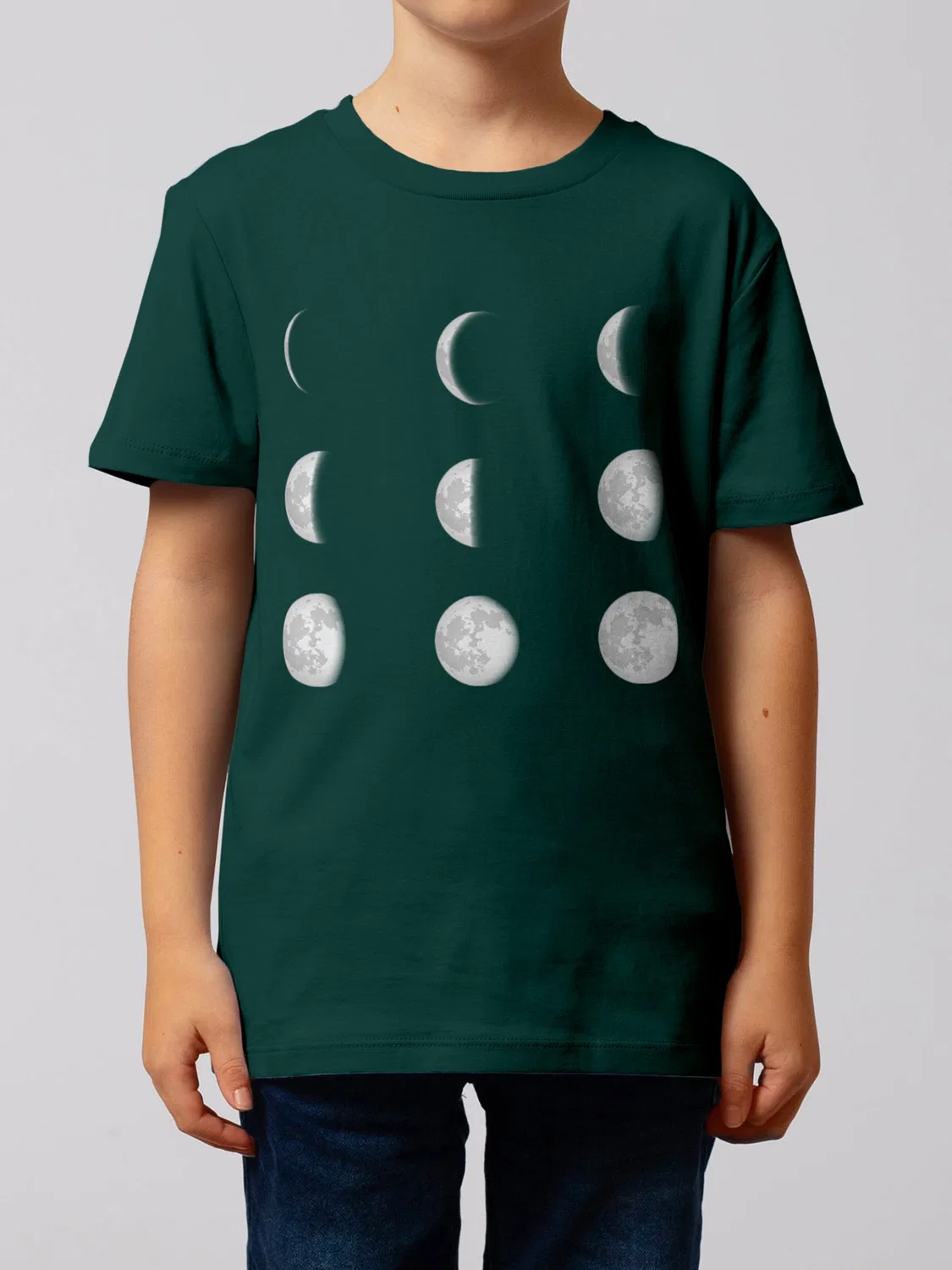 Футболка 'Moonphases' Watabout.Kids, Dark Green — фото 2