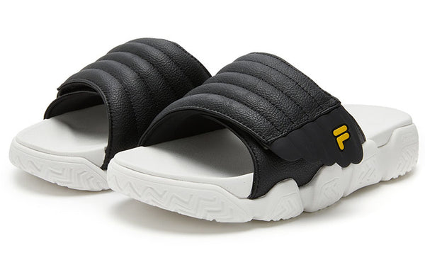 Тапочки barricade slippers 'black white' Fila Fusion, черный — фото 2