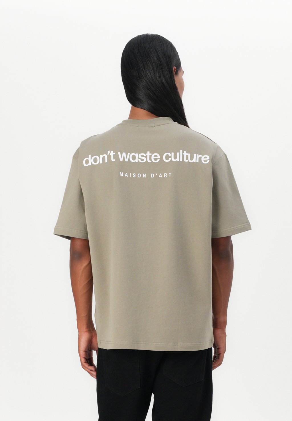 

Футболка с принтом CLEO UNISEX Don't Waste Culture, светло-серый