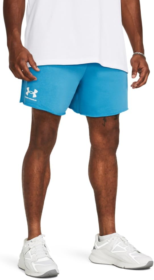 

Шорты Under Armour Rival Terry, 6 дюймов, (419) Capri/Onyx White