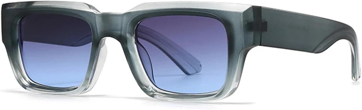 

Солнцезащитные очки с защитой от УФ-излучения UV400 | Мужские панк-очки с градиентным покрытием и широкими дужками для занятий спортом на открытом воздухе и вождения DSVIGF, Green Gray Blue