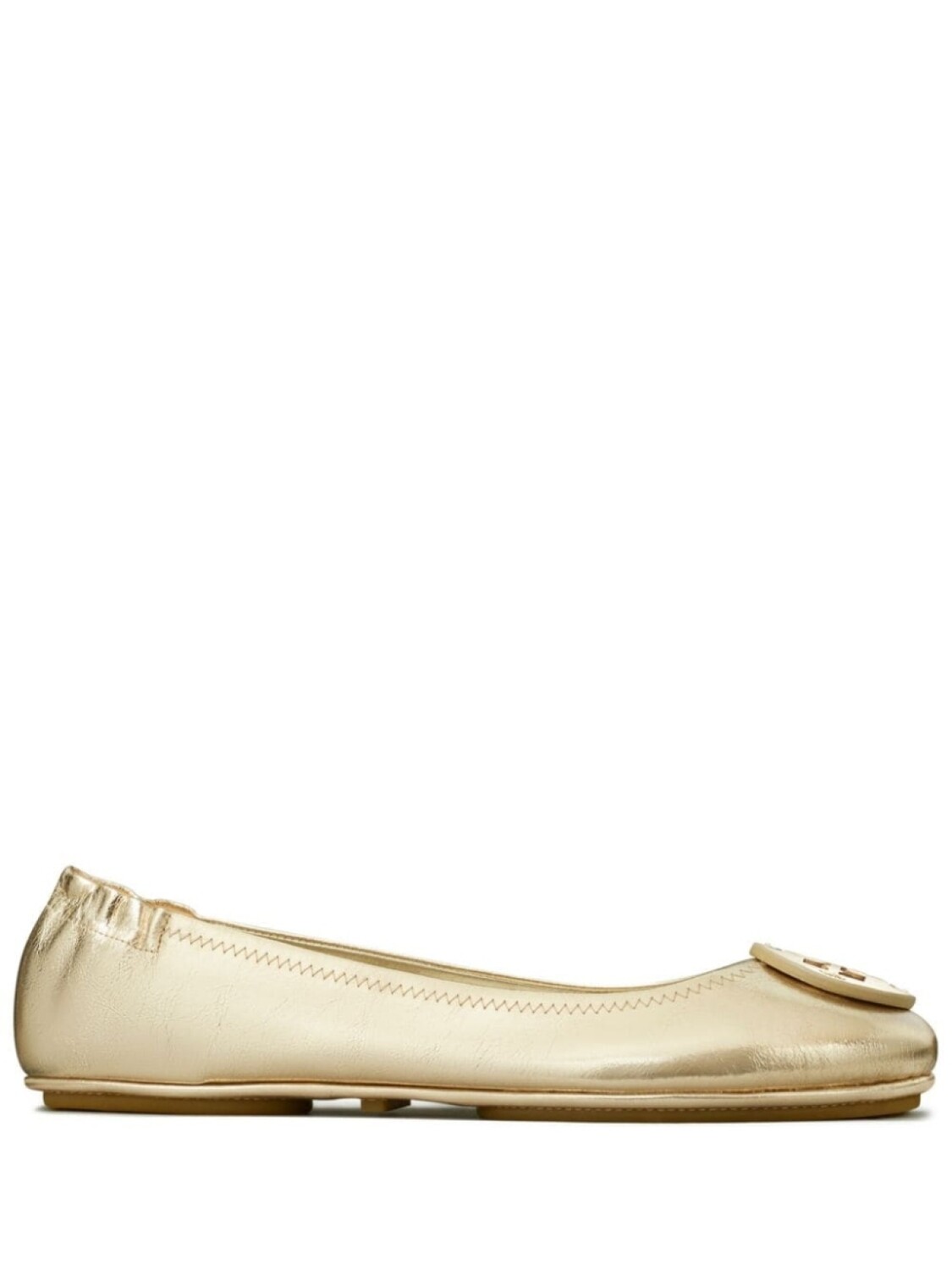 Tory Burch Minnie дорожные балетки, золотой