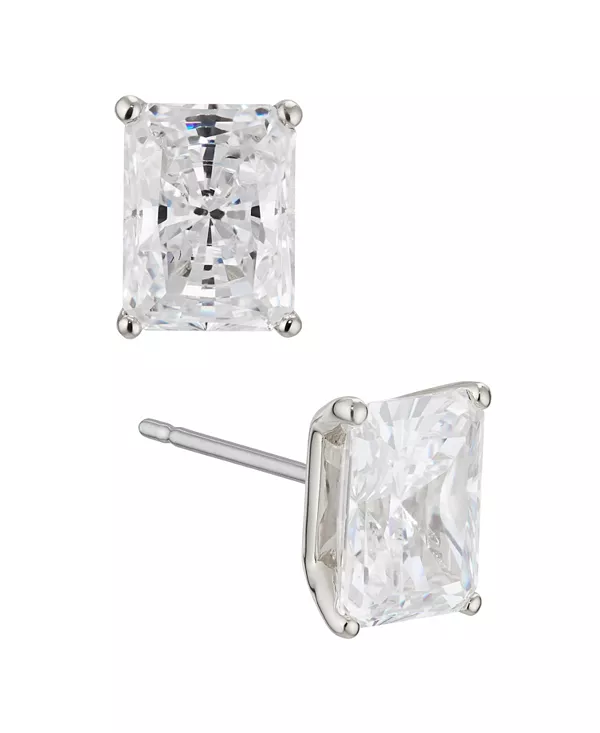 

Серьги с изумрудами и кубическим цирконием, созданные для Macy's Eliot Danori, rhodium