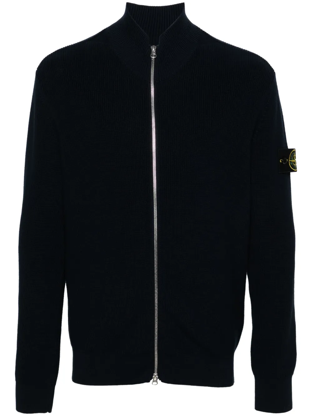 

Кардиган в рубчик с нашивкой Compass Stone Island, синий