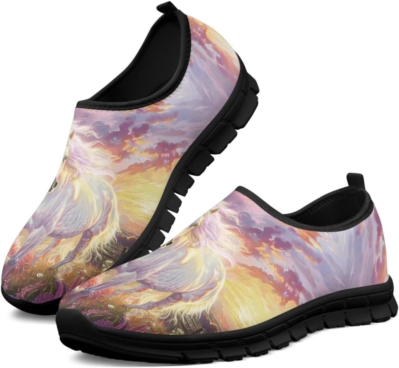 

Кроссовки Binienty для мужчин и женщин, Horse Boho Floral