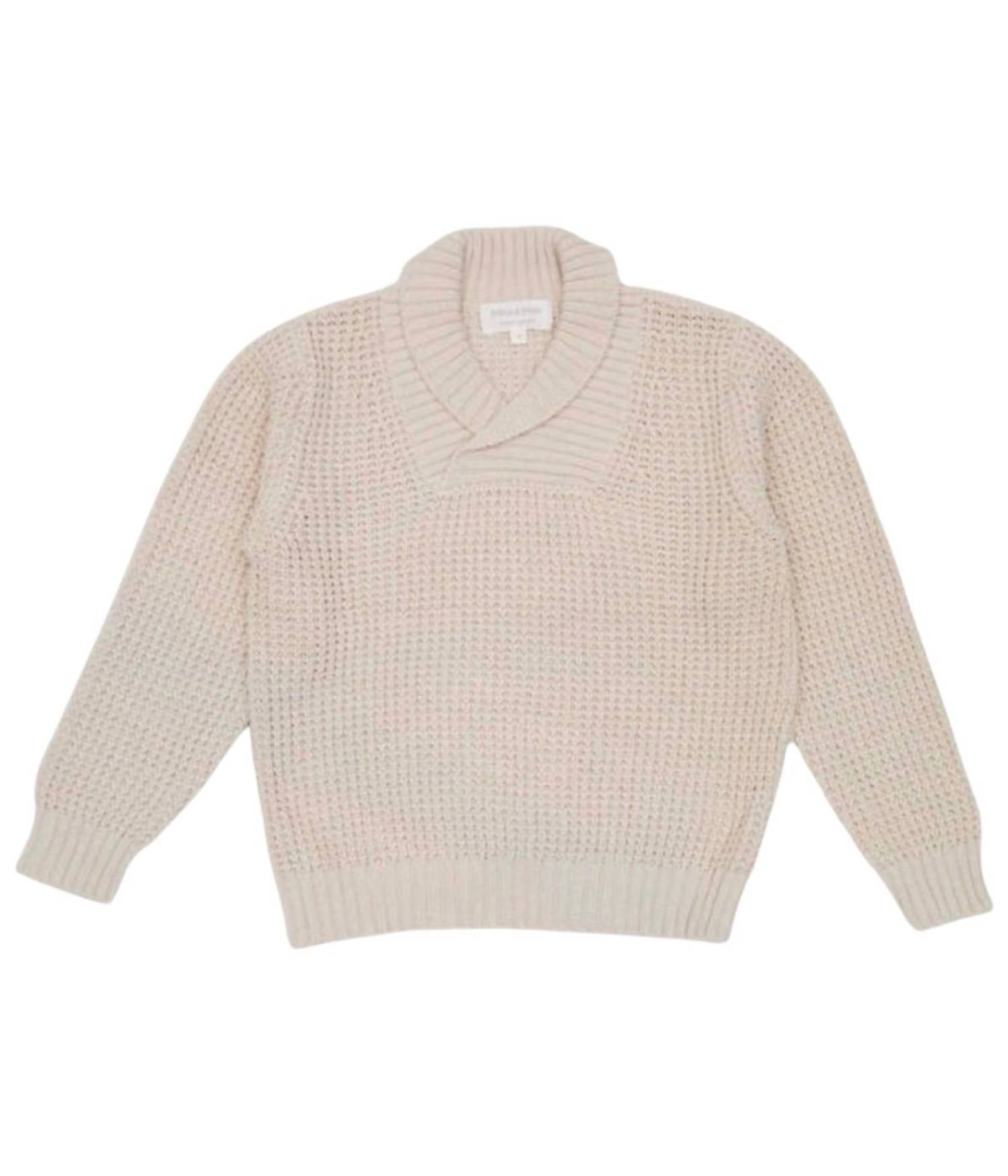 

Детский джемпер из вафельной ткани в цвете Chalk MIKA & MILO, Chalk