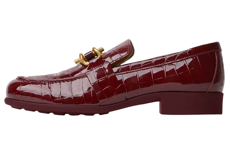 

Женские повседневные туфли женские вишневого цвета Bottega Veneta