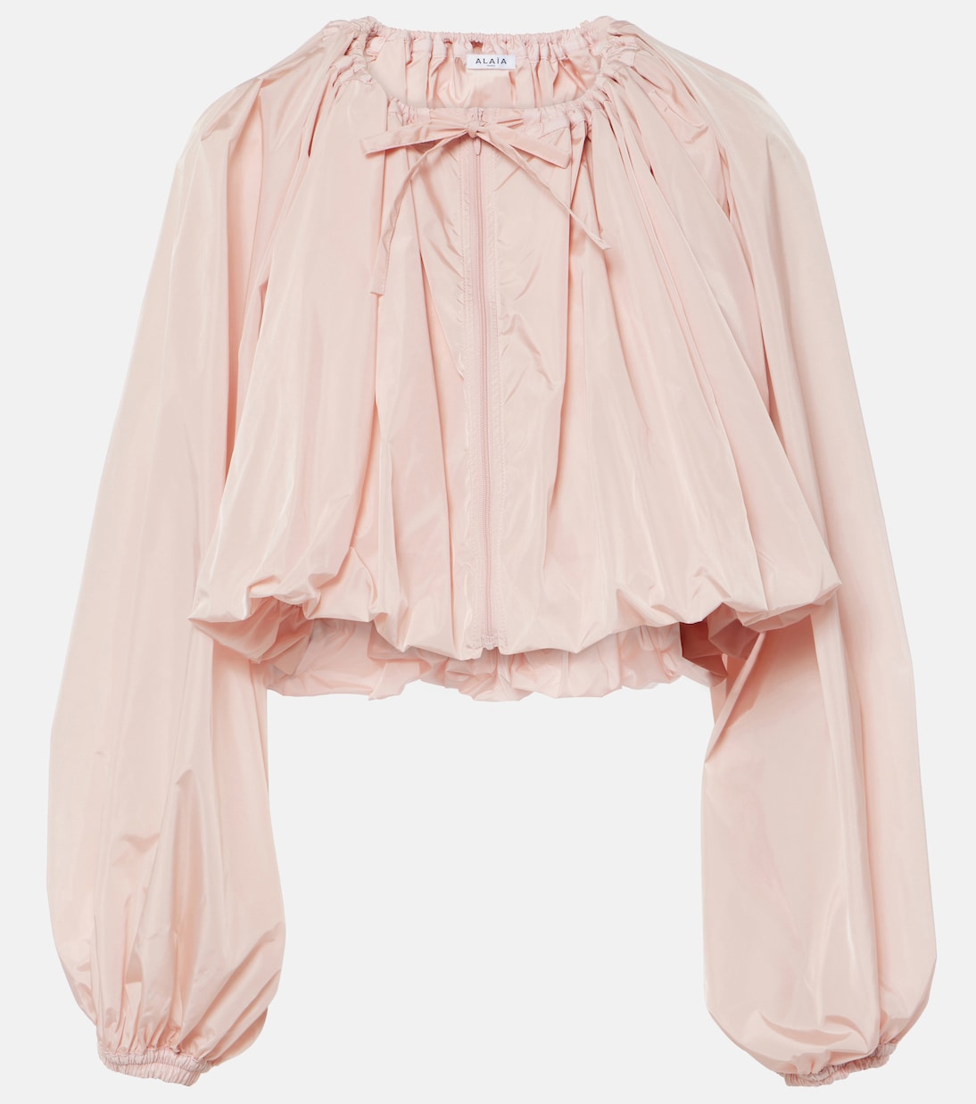 

Укороченный жакет со складками Alaïa, Rose Pale
