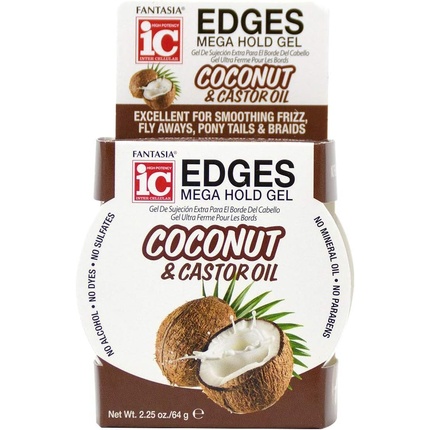 

IC Hair Polisher Кокосовое и касторовое масло Edges Mega Hold Gel 64 г Fantasia