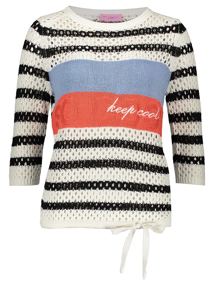 

Пуловер Betty Barclay Pullover, цвет Weiß/Schwarz