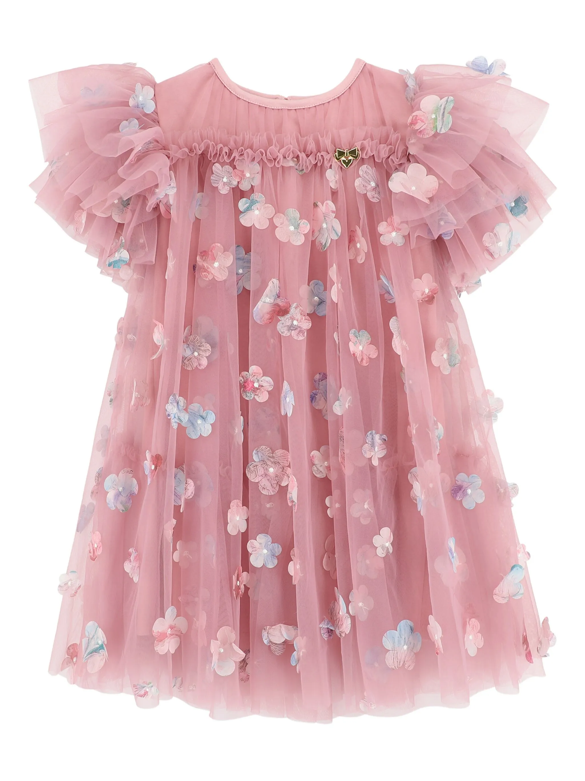 

Платье с цветочным декором и оборками Angel'S Face Kids, розовый